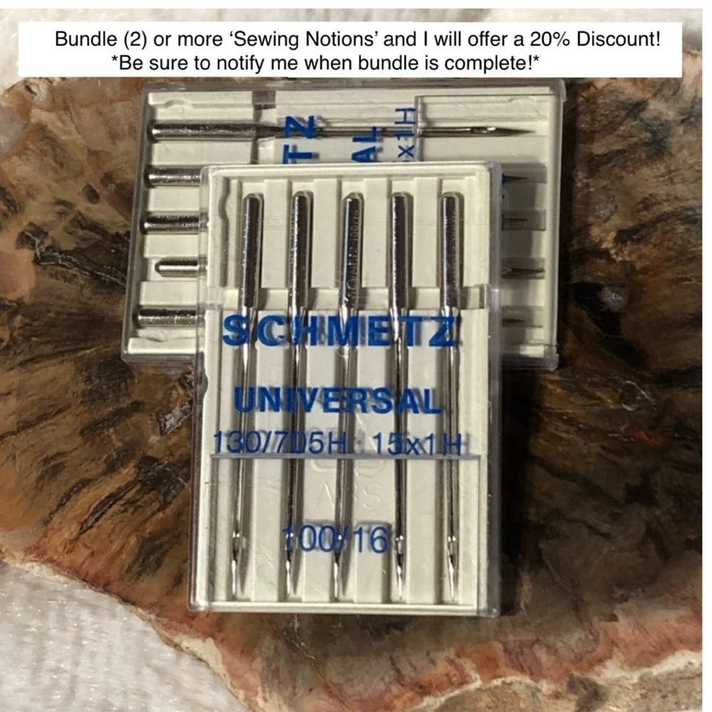 🫶~Schmetz Needles ~ #16 ~ Fits Most Sewing Machines (2) Pk ~ 10 Needles Total